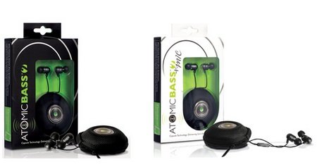 Radius Atomic Bass 2 and Atomic Bass 2 Mic Headphones Radius Atomic Bass 2 and Atomic Bass 2 Mic Headphones
