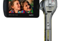 Sanyo Xacti VPC-CA102YL Waterproof Full HD Camcorder display