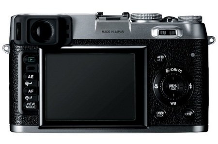 FujiFilm FinePix X100 Camera with Hybrid Viewfinder back FujiFilm FinePix X100 Camera with Hybrid Viewfinder back
