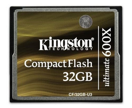 Kingston CompactFlash Ultimate 600x Memory Card for High-end DSLRs