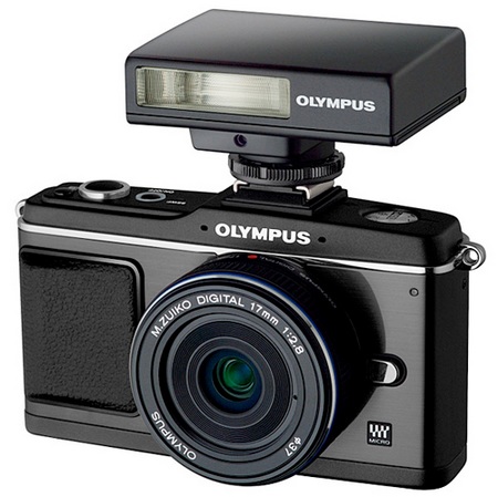 Olympus PEN E-P2 black-on-black kit with black lens and black ...