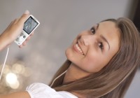 Sony Walkman S750 Ultra Slim PMP in use