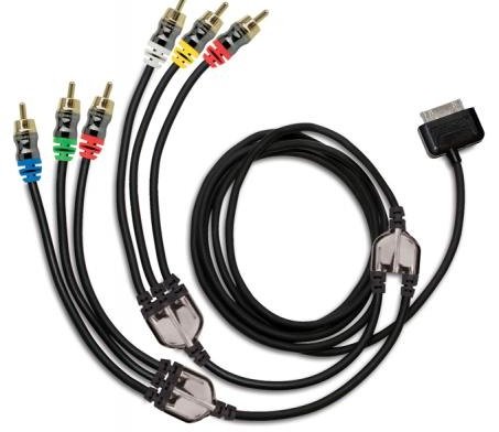 Scosche sneakPEEK II Switchable AV Cable for iPod, iPhone, iPad 1