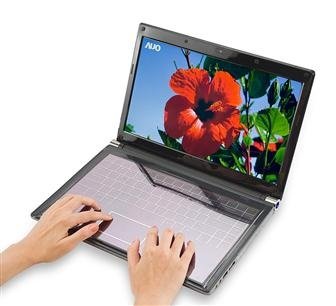 AUO Solar-powered Touch Keyboard for Notebook AUO Solar-powered Touch Keyboard for Notebook