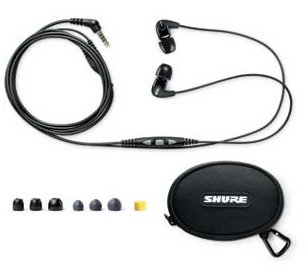 Shure SE210m+ Sound Isolating Headset with In-line Remote and Microphone package Shure SE210m+ Sound Isolating Headset with In-line Remote and Microphone package