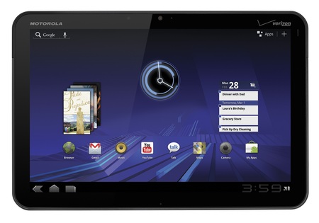 Motorola XOOM Android 3.0 Tablet with LTE, heading to Verizon front