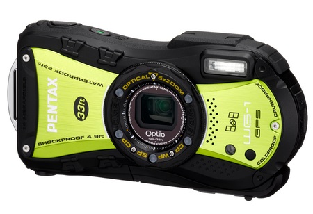 Pentax Optio WG-1 GPS Rugged digital camera yellow