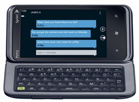 Sprint HTC Arrive CDMA Windows Phone 7 Smartphone keyboard