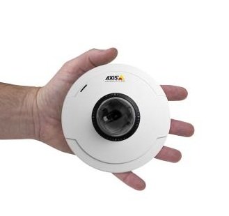 AXIS M50 Series PTZ Dome Network Camera on hand
