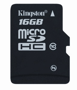 Kingston adds 4GB and 8GB Class 10 microSDHC Memory Card