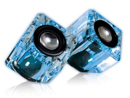 i.Sound Ice Crystal Compact Speakers blue