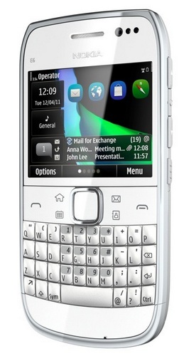Nokia E6 QWERTY Business Smartphone silver