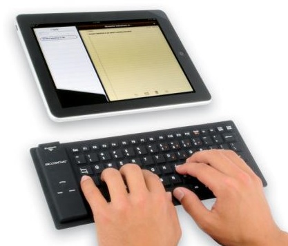 Scosche freeKEY Waterproof Bluetooth Keyboard with ipad