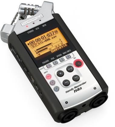ZOOM H4n Handheld Recorder supports 4-channel Audio Recording