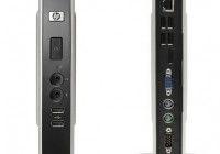 HP t5740e Thin Client Powered by Atom Processor front back