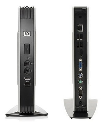 HP t5740e Thin Client Powered by Atom Processor front back