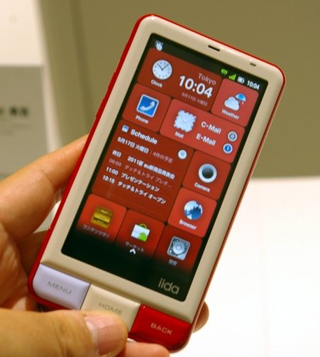 KDDI au iida INFOBAR A01 Android Smartphone hands-on
