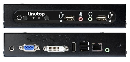 Linutop 4 Nettop PC runs Linux