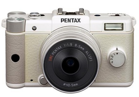 Pentax Q is the World's Smallest and Lightest Interchangeable Lens Camera white