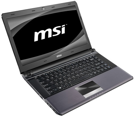 MSI X-Slim X460 Slim Notebook angle