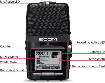 Zoom H2n Handy Recorder with Five Mic Capsules 1