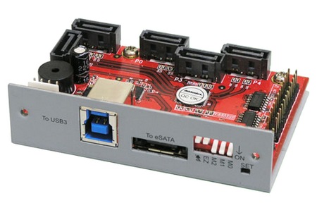 Addonics 5-Port HPM-XU Port Multiplier with eSATA and USB 3.0