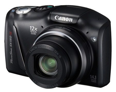 Canon PowerShot SX150 IS 12x Zoom Digital Camera black