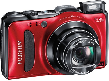FujiFilm FinePix F600 EXR 15x Zoom Digital Camera red