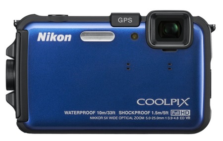 Nikon CoolPix AW100 Rugged Digital Camera blue