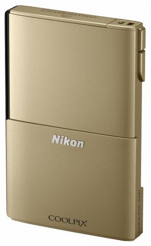 Nikon CoolPix S100 Compact Camera with 3.5-inch OLED Touchscreen gold