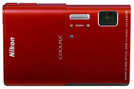 Nikon CoolPix S100 Compact Camera with 3.5-inch OLED Touchscreenred