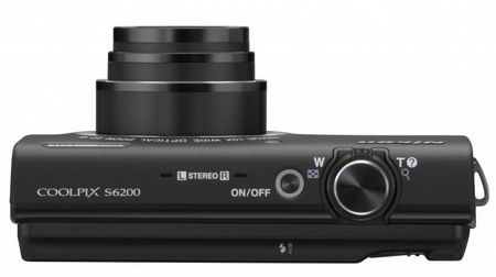 Nikon CoolPix S6200 Compact 10x Zoom Camera top