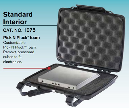 Pelican 1075 HardBack Case for Netbooks and Tablets standard