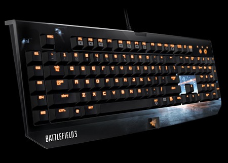 Razer BlackWidow Ultimate Battlefield 3 Edition Gaming Keyboard angle 1
