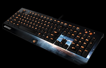 Razer BlackWidow Ultimate Battlefield 3 Edition Gaming Keyboard angle