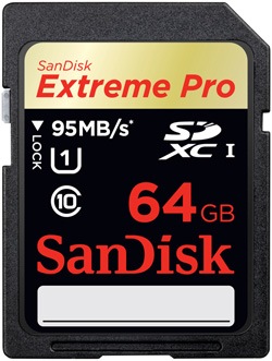 SanDisk Extreme Pro 64GB UHS-I SDXC Memory Card