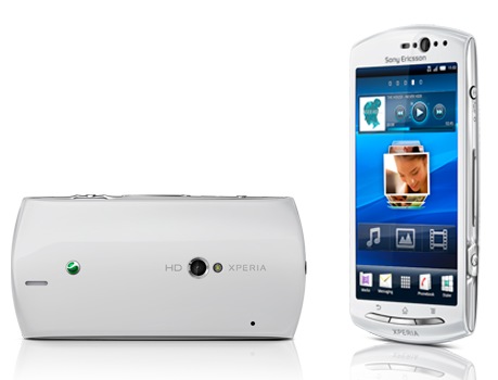 Sony Ericsson Xperia neo V Android Phone front back Sony Ericsson Xperia neo V Android Phone front back