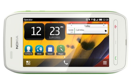 Nokia 603 Symbian Phone with IPS Display and NFC green