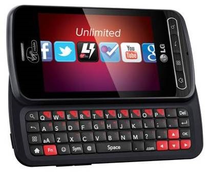 Virgin Mobile LG Optimus Slider QWERTY Smartphone