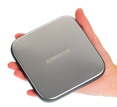Freecom Mobile Drive Sq USB 3.0 Portable Hard Drive on hand