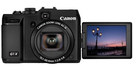 Canon PowerShot G1 X Prosumer Camera lcd display