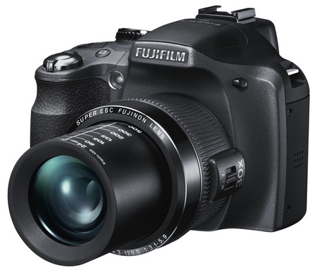 Fujifilm FinePix SL300, SL280, SL260 and SL240 Ultra Zoom Bridge Cameras angle