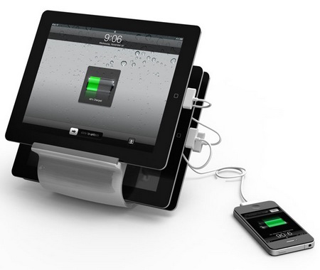 Kanex Sydnee iOS Charging Station charges 4 iPads simultaneously