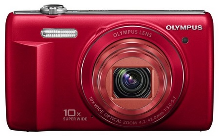 Olympus VR-340 Camera with 10x Optical Zoom red