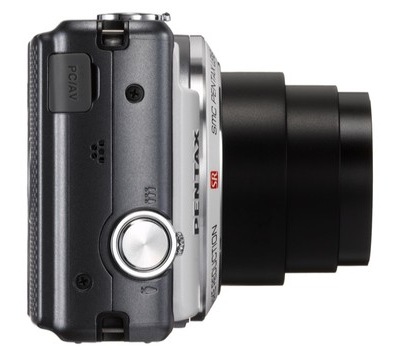 Pentax Optio VS20 Digital Camera with Vertical Shutter Button side
