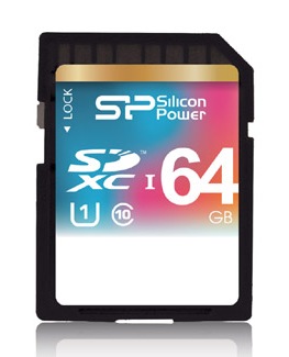 Silicon Power 64GB SDXC UHS-I Class 10 Memory Card