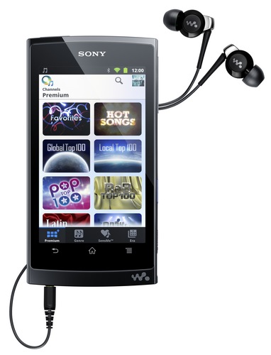 Sony Walkman Z1000 Mobile Entertainment Player runs Android