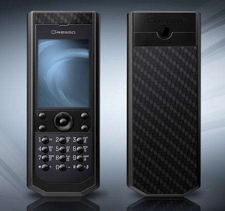 Gresso Grand Monaco Pure Black Carbon Luxury Phone Gresso Grand Monaco Pure Black Carbon Luxury Phone