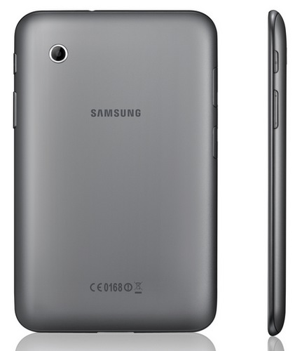 Samsung Galaxy Tab 2 (7.0) Tablet Running Ice Cream Sandwich back side