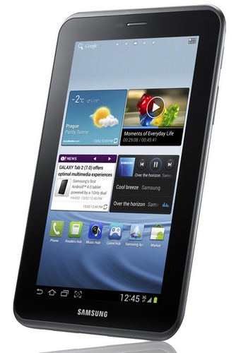 Samsung Galaxy Tab 2 (7.0) Tablet Running Ice Cream Sandwich